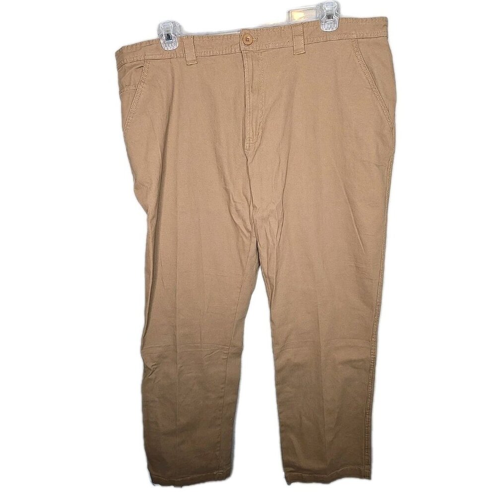 Reel Legends NWT Canvas Pants UPF 30 Men's Size 42x32 Brown Khaki Fishing NEW